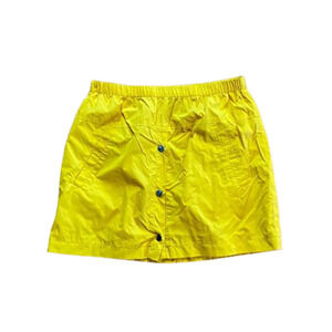 Forever 21 Yellow Raincoat Mini Skirt Y2K Style Womens Medium